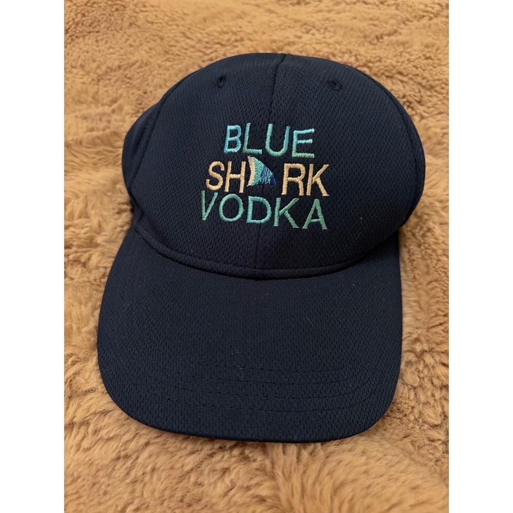 Blue Shark Vodka Navy Blue Performance Baseball Hat Cap L/XL